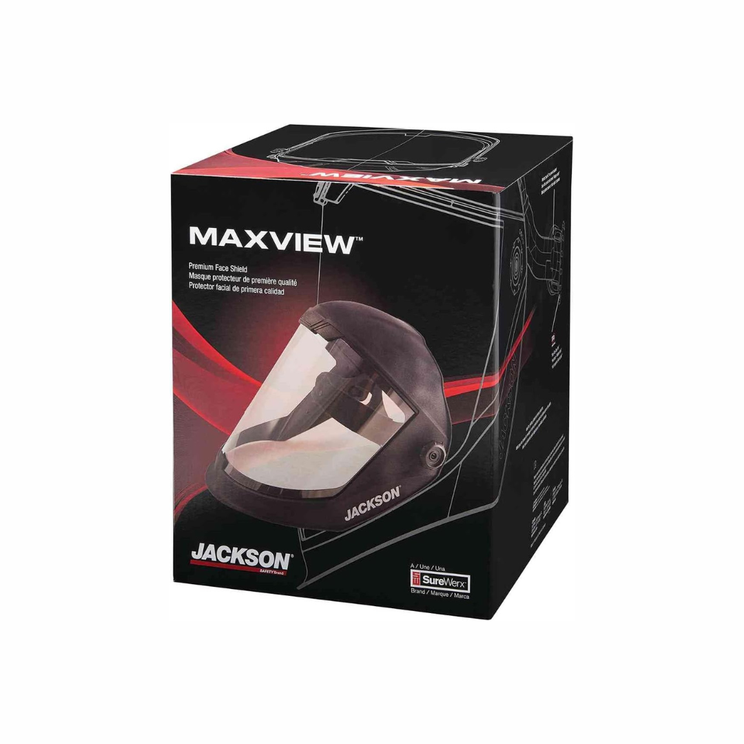 Jackson Safety 14201 MAXVIEW Premium Face Shield | Full-Face Industrial Protection