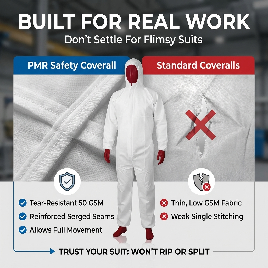 PMR Safety Disposable Coverall - 50 GSM