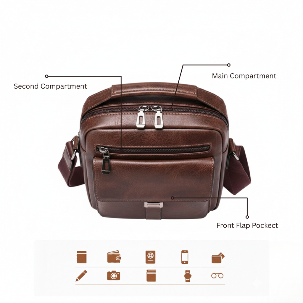 PMR safety leather Passport Bag