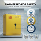 Safety Cabinet for Flammable Liquids & Chemicals | Explosion & Fire Resistant