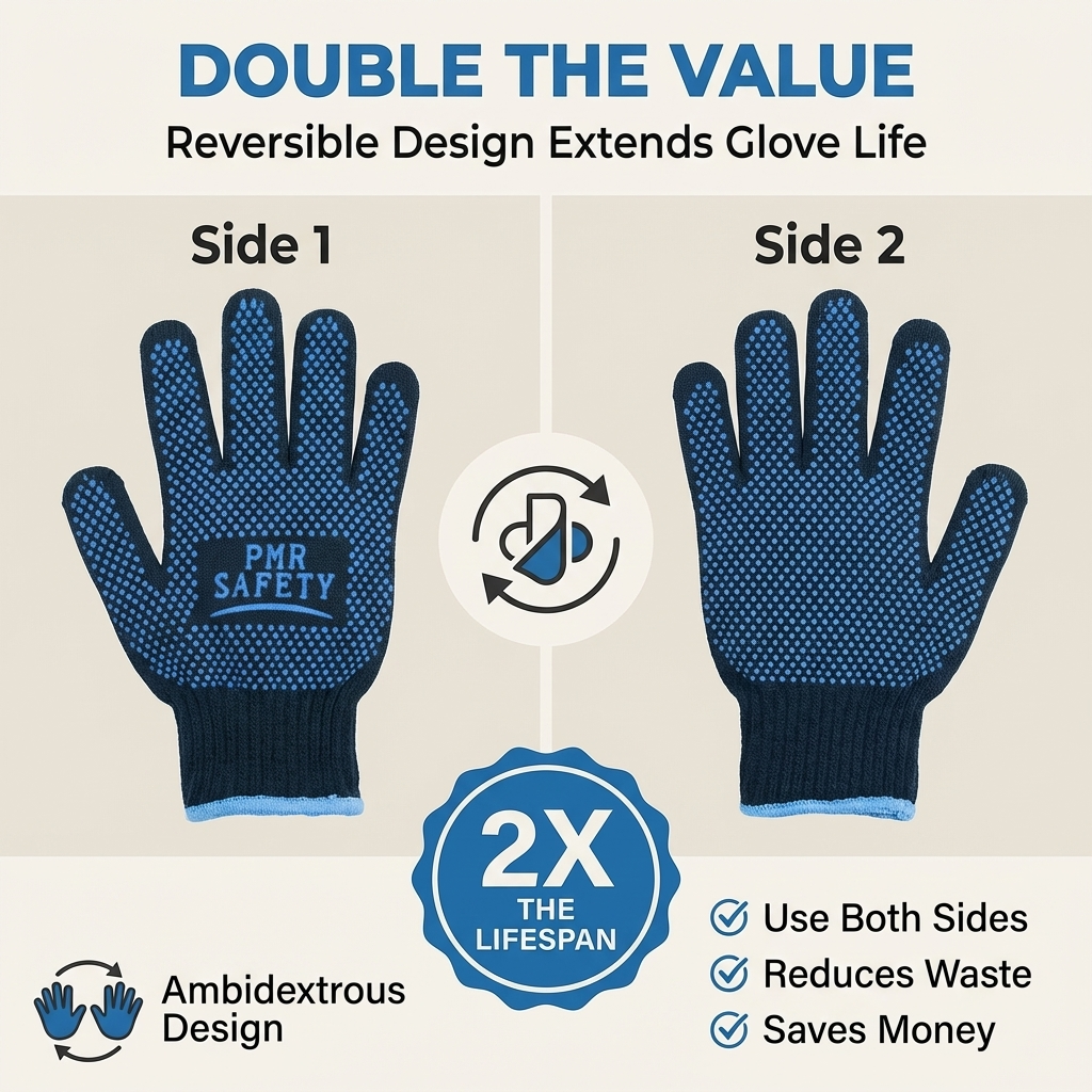 DOUBLE SIDE DOTTED GLOVES PACK OF 10, 20, 30