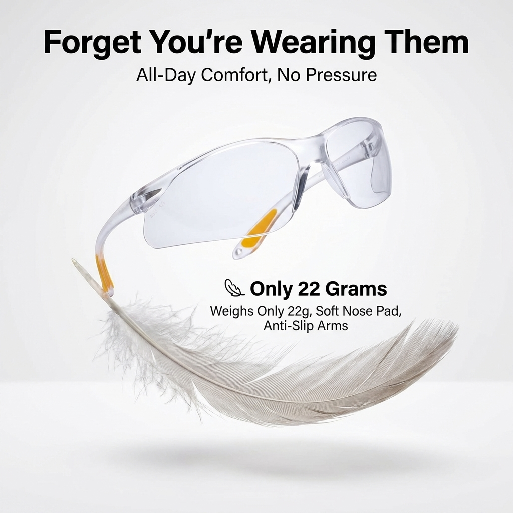 PMR Safety Protective Glasses, Clear