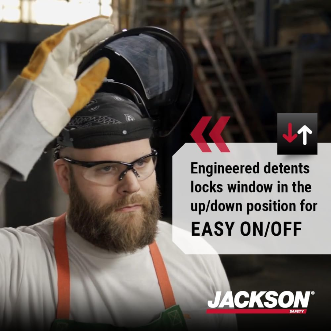 Jackson Safety 14201 MAXVIEW Premium Face Shield | Full-Face Industrial Protection
