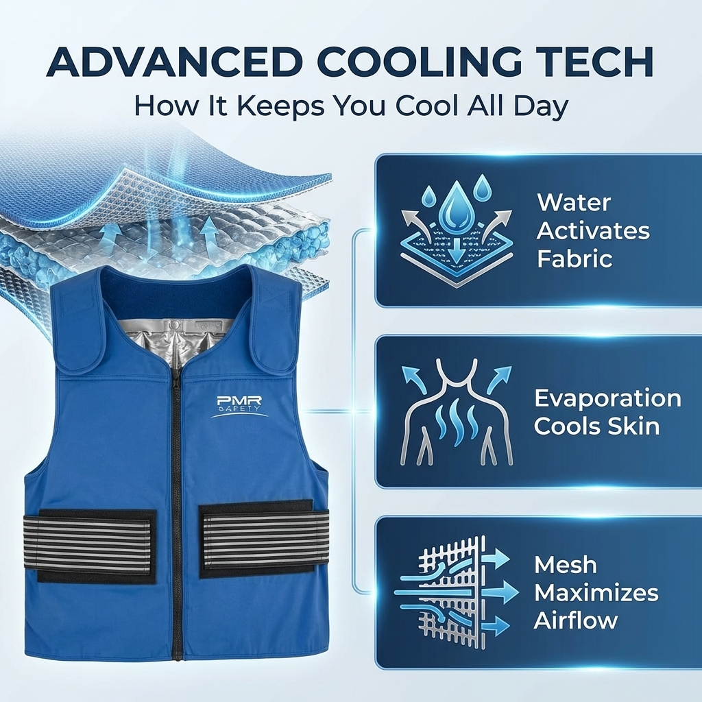 Pmr safety cooling vest