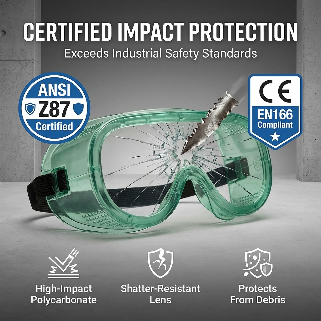 Direct Vent Safety Goggles