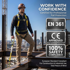 PMR SAFETY HARNESS with double Lanyard