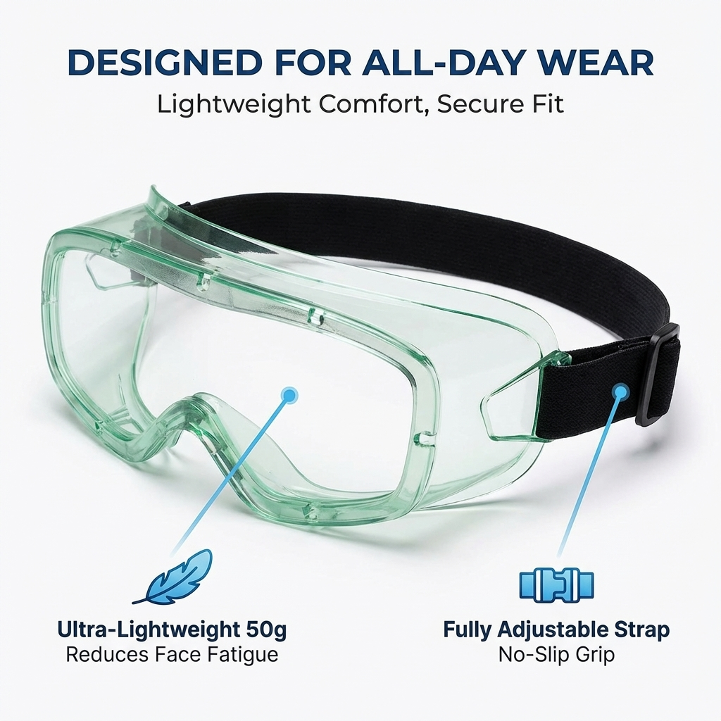 PMR SAFETY BG 100N NON-VENT SAFETY GOGGLES