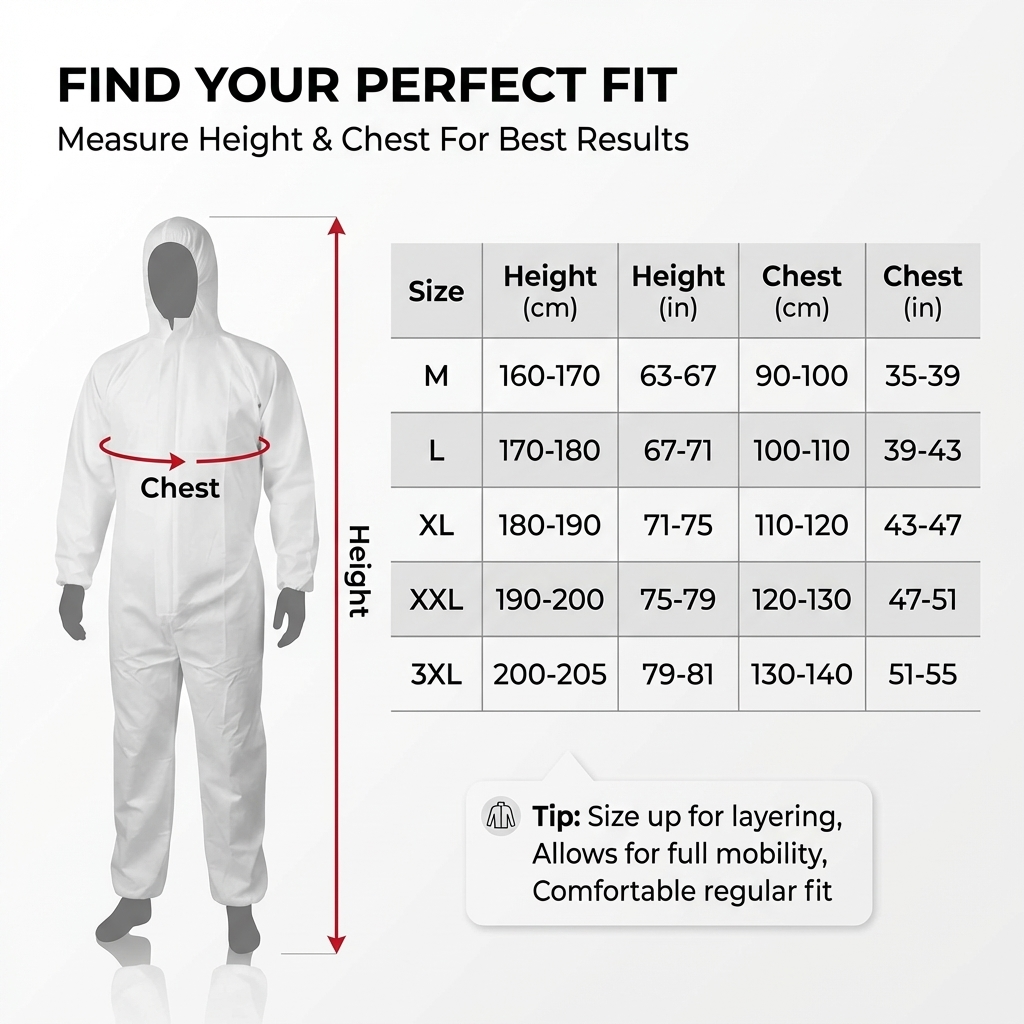 PMR Safety Disposable Coverall - 50 GSM