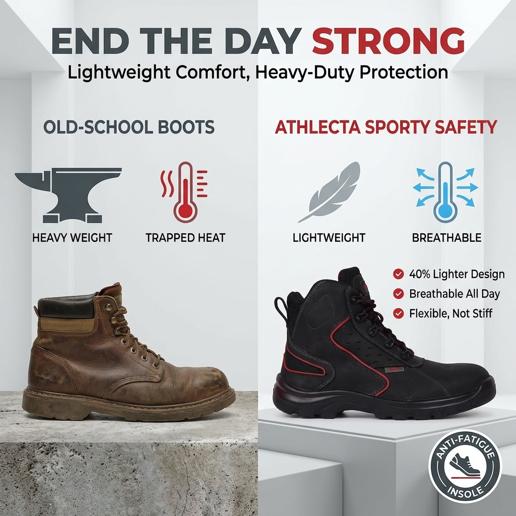 PMR Athlecta Sporty Safety Shoes - High Ankle