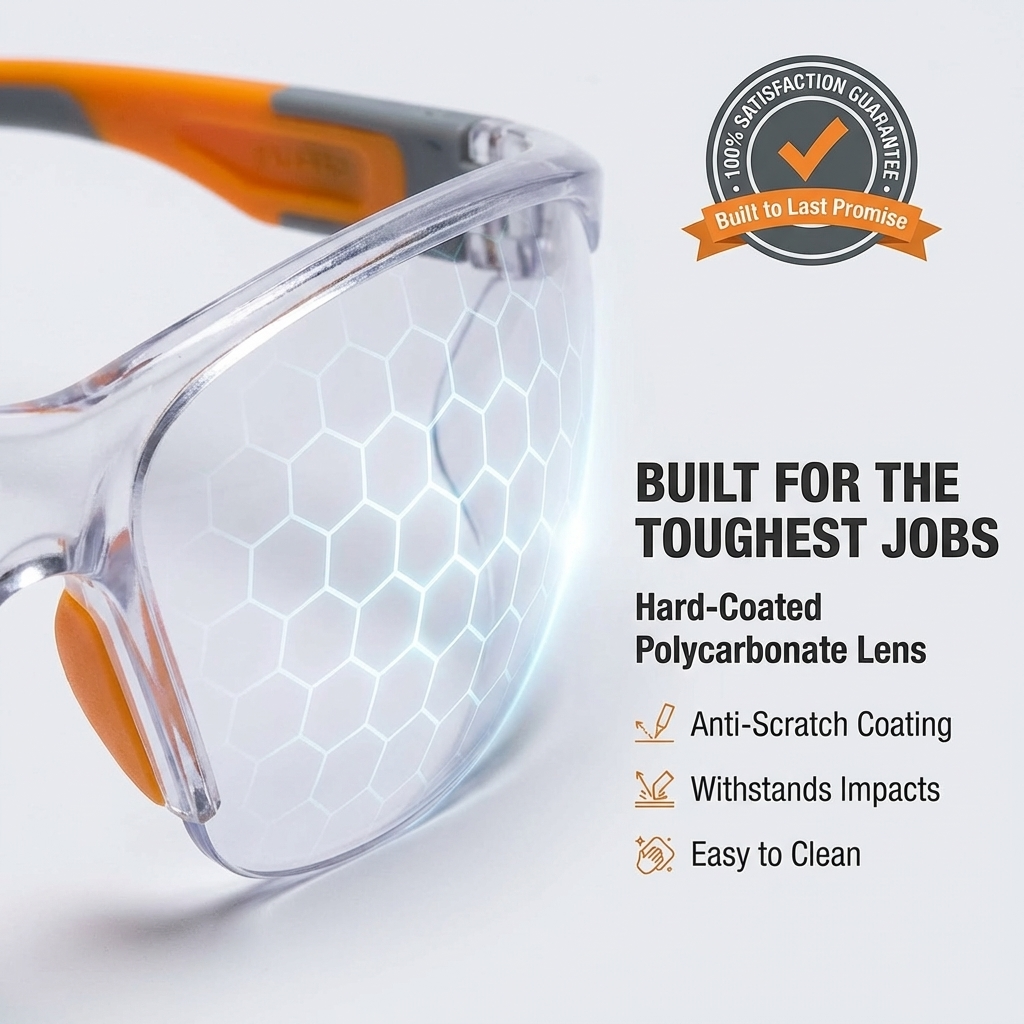 PMR Safety Protective Glasses, Clear