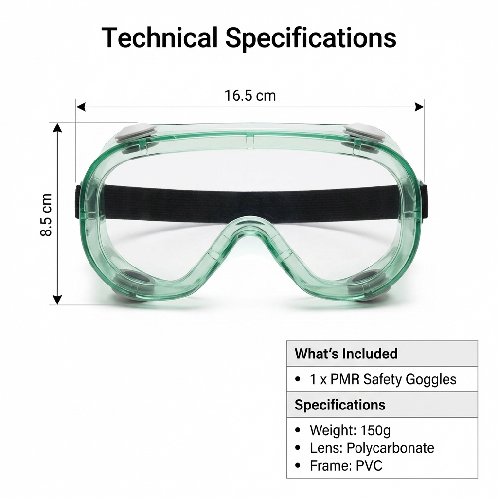 PMR Indirect Vent Safety Goggles