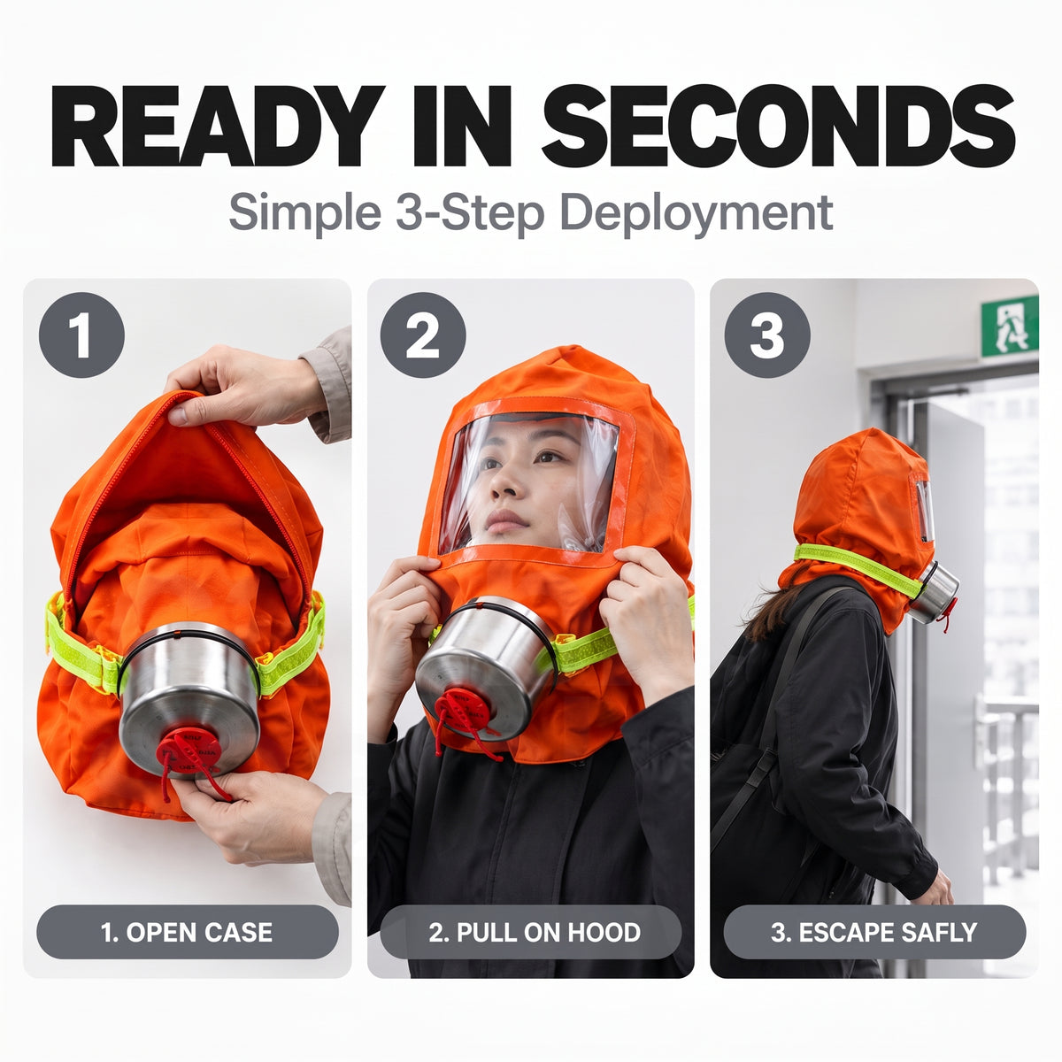 ASE-30 BR Chem-Bio-Smoke-Fire-Gas Protection Hood
