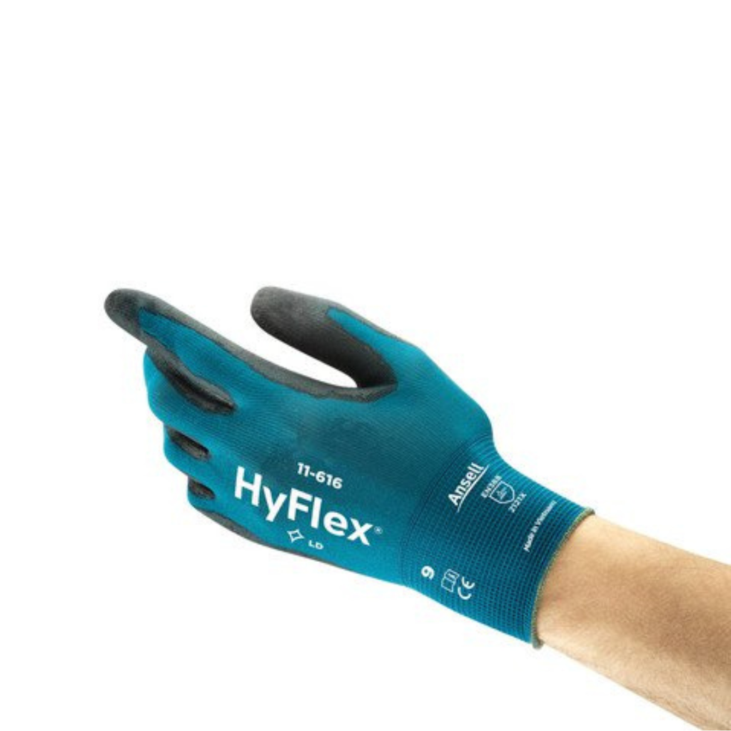 Ansell HyFlex™ 11-616 Ultra-Thin PU-Coated Safety Gloves