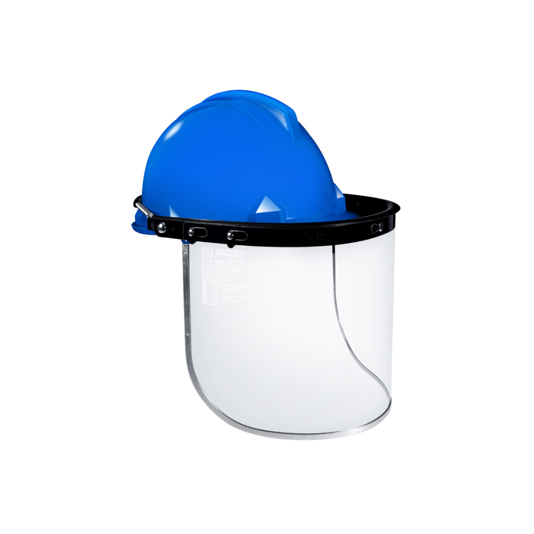 Blue Eagle FC48 PC Face Shield Visor | 1.0 mm Clear Polycarbonate