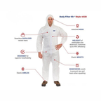 Body Filter 95+® Disposable Hooded Coverall Style 4028