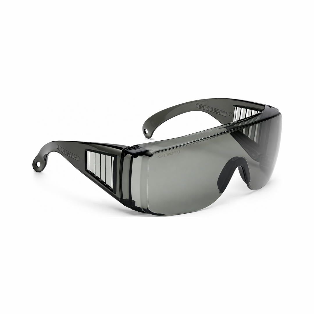 Bollé Safety B-LINE OTG Safety Spectacles – Smoke Lens | Over-the-Glasses Protective Eyewear