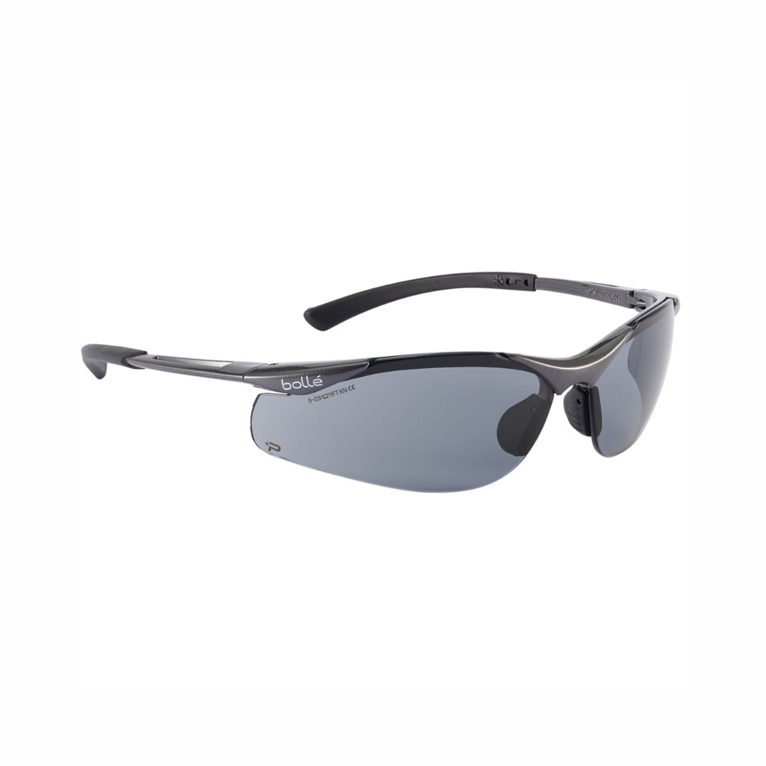 Bollé Safety Contour Metal Smoke Safety Glasses