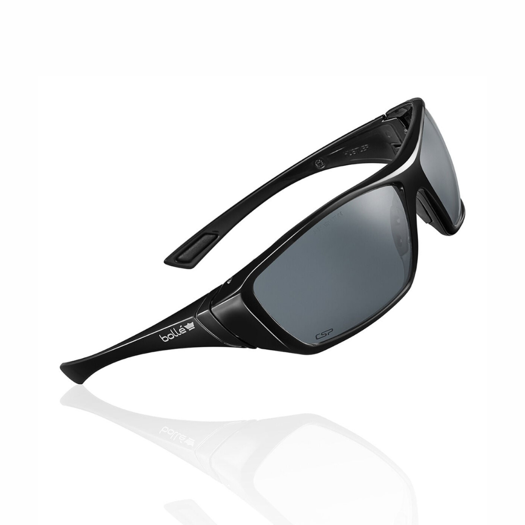 Bollé Safety HUSTLER Smoke Safety Glasses | Wraparound Outdoor Protective Eyewear