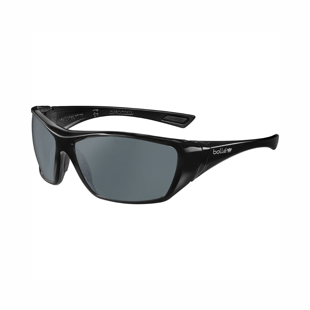 Bollé Safety HUSTLER Smoke Safety Glasses | Wraparound Outdoor Protective Eyewear