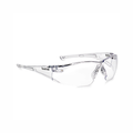 Bollé Safety RUSH Classic Clear Safety Glasses | Rimless Panoramic Industrial Eyewear