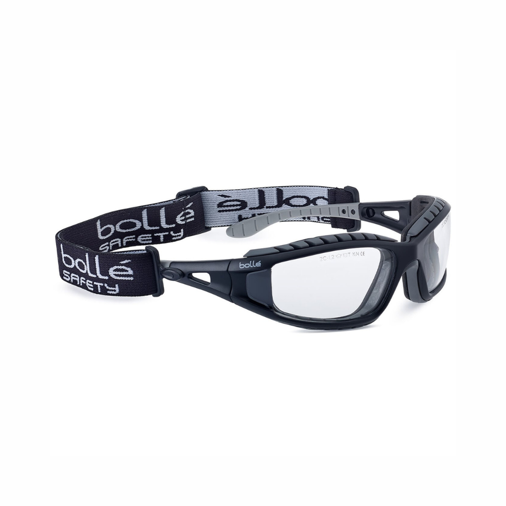 Bollé Safety Tracker Clear Hybrid Safety Glasses/Goggles | Platinum Anti-Fog Eye Protection