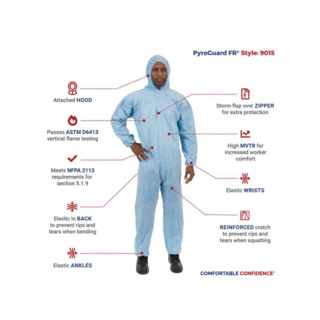 ENVIROGUARD PyroGuard FR® Disposable Hooded Coverall | 9015