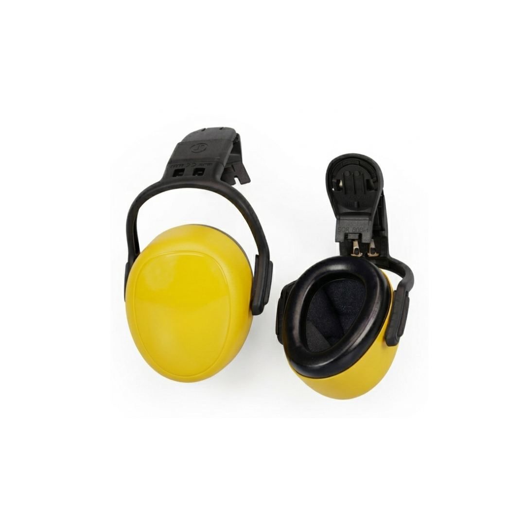 Helmet-Mounted Ear Muffs High Attenuation Noise Protection (NRR 28)