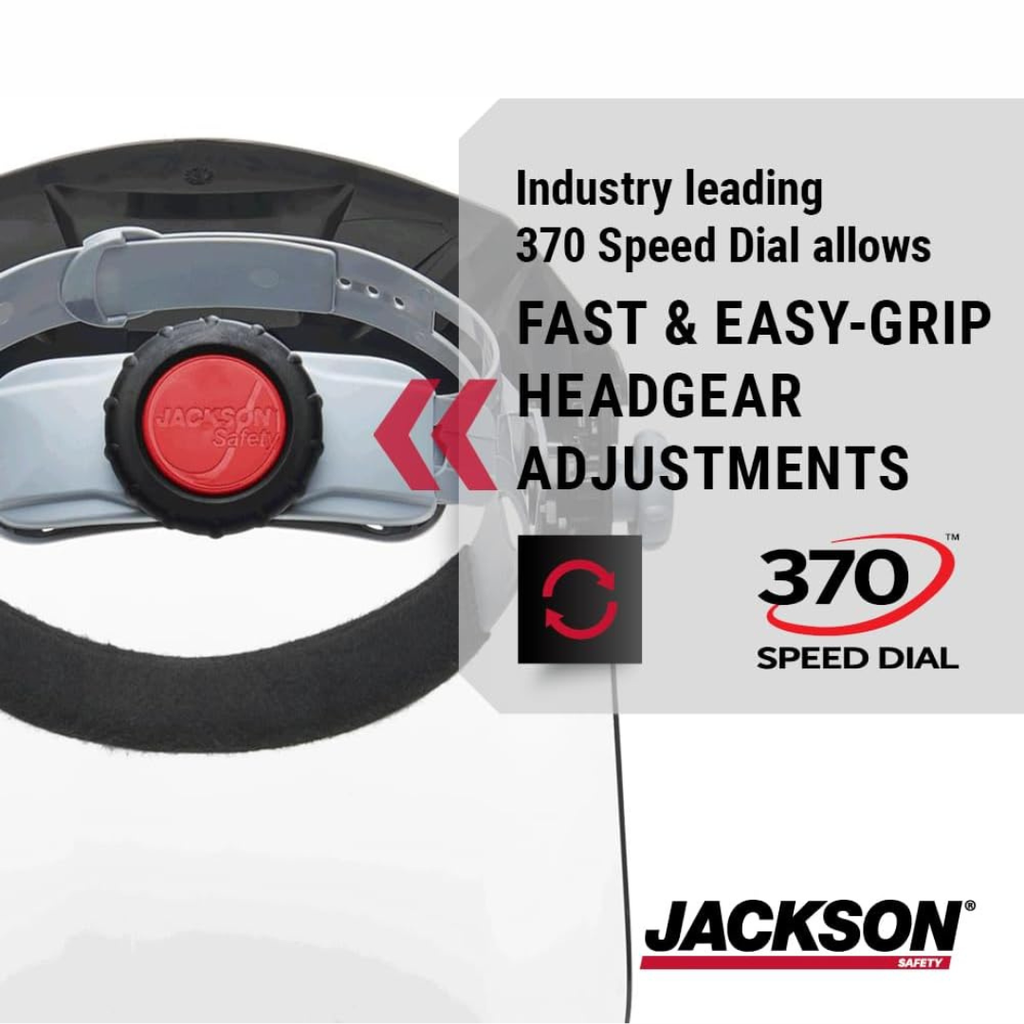 Jackson Safety 14262 F4XP Premium Face Shield | High-Impact Polycarbonate Face Shield
