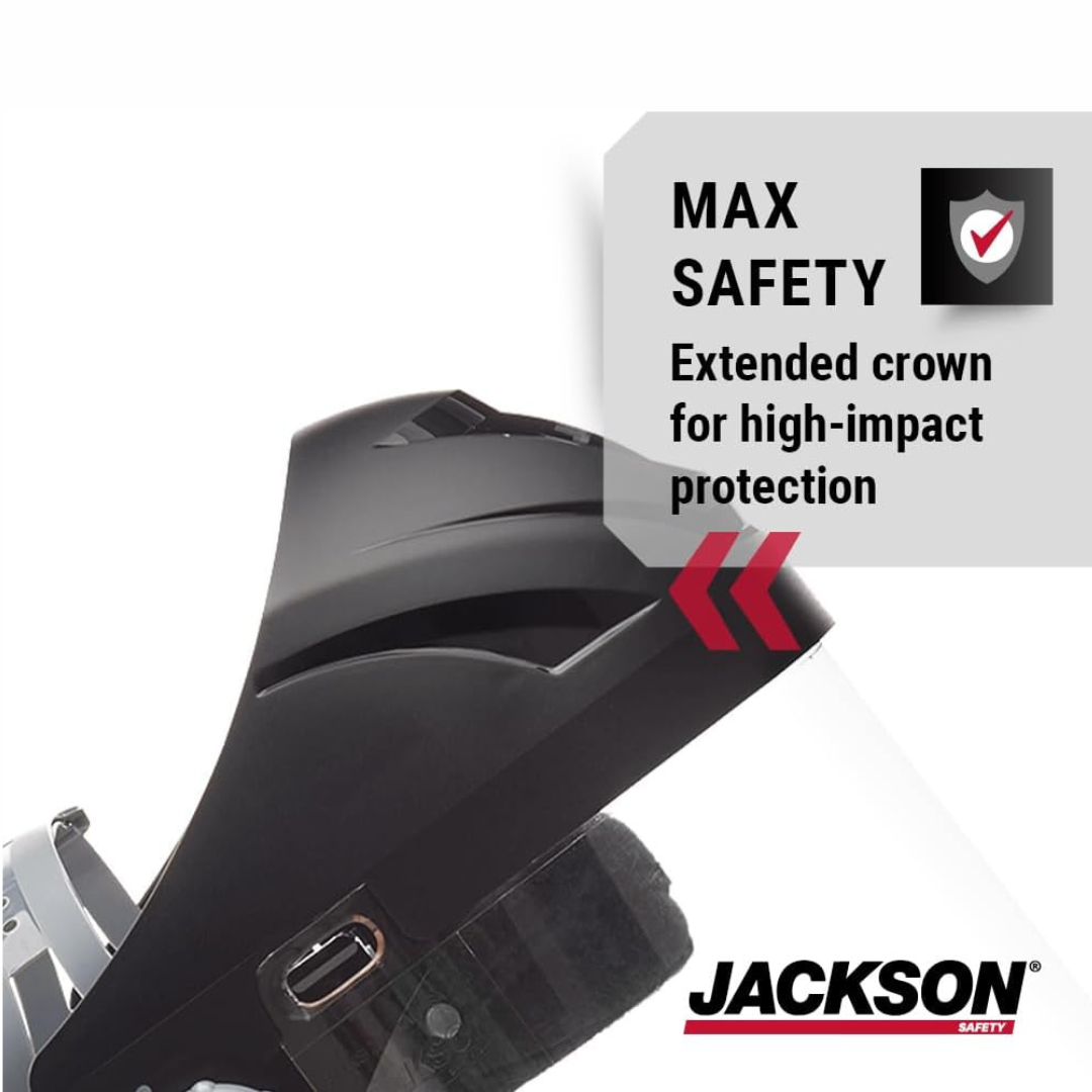 Jackson Safety 14262 F4XP Premium Face Shield | High-Impact Polycarbonate Face Shield