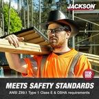 Jackson Safety Western Outlaw Full Brim Hard Hat | Cowboy-Style HDPE Safety Helmet