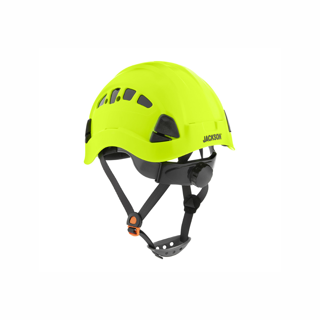 Jackson Safety 20926 CH400V Industrial Climbing-Style Hard Hat | Hi-Vis Green Vented ABS Safety Helmet