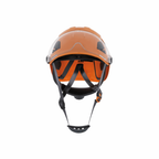 Jackson Safety 20973 CH-450V Industrial Climbing Hard Hat with Integrated Visor | Hi-Vis Orange PC/ABS Safety Helmet