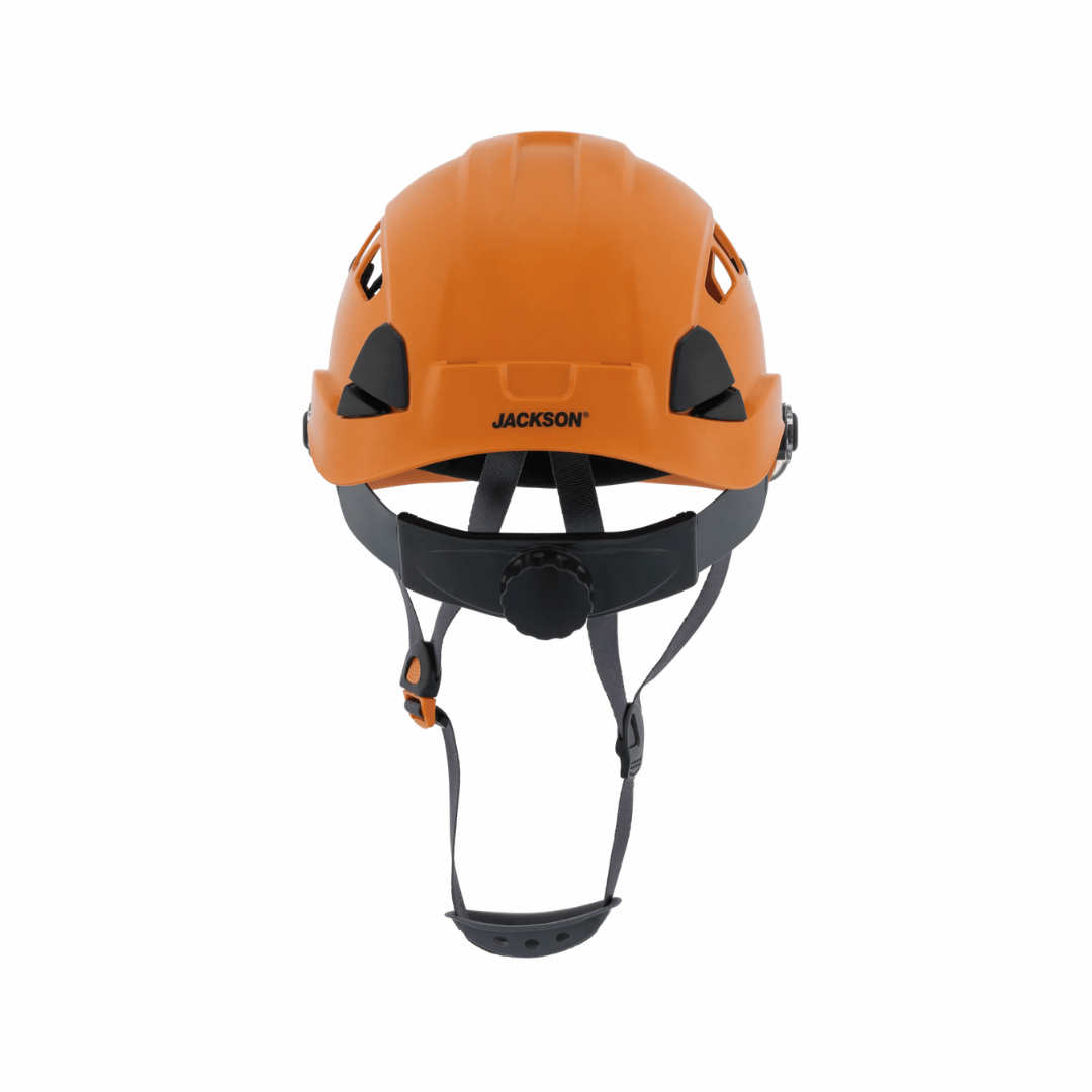 Jackson Safety 20973 CH-450V Industrial Climbing Hard Hat with Integrated Visor | Hi-Vis Orange PC/ABS Safety Helmet