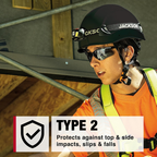 Jackson Safety 22904 Type 2 Non-Vented Climbing Helmet | CH-2-300 Series Safety Helmet