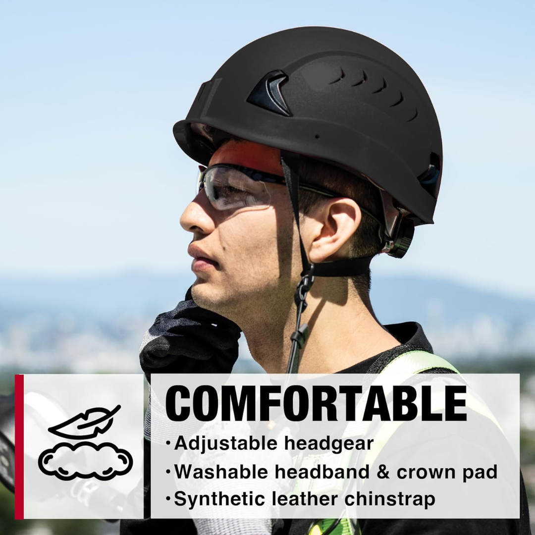 Jackson Safety 22924 CH-2-400V Type 2 Climbing Safety Helmet | Vented PC/ABS Industrial Helmet