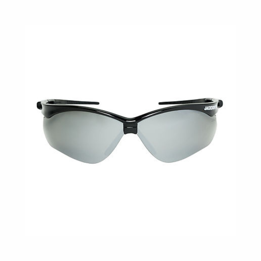 Jackson Safety 50006 SG Safety Glasses | Black Frame Smoke Mirror Lens