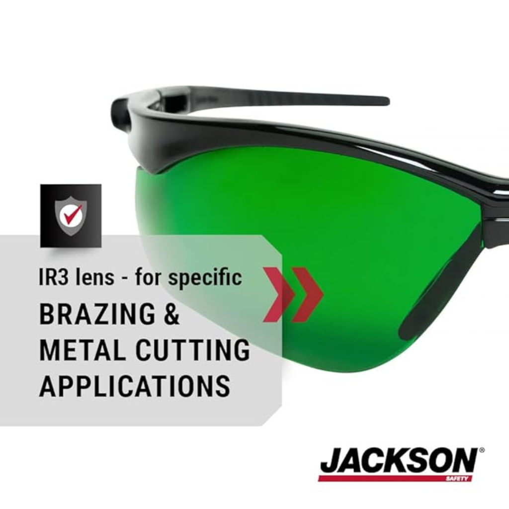 Jackson Safety 50008 SG Series Safety Glasses | IR Shade 3.0 Industrial Protective Eyewear
