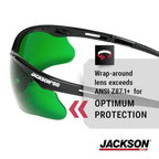 Jackson Safety 50008 SG Series Safety Glasses | IR Shade 3.0 Industrial Protective Eyewear