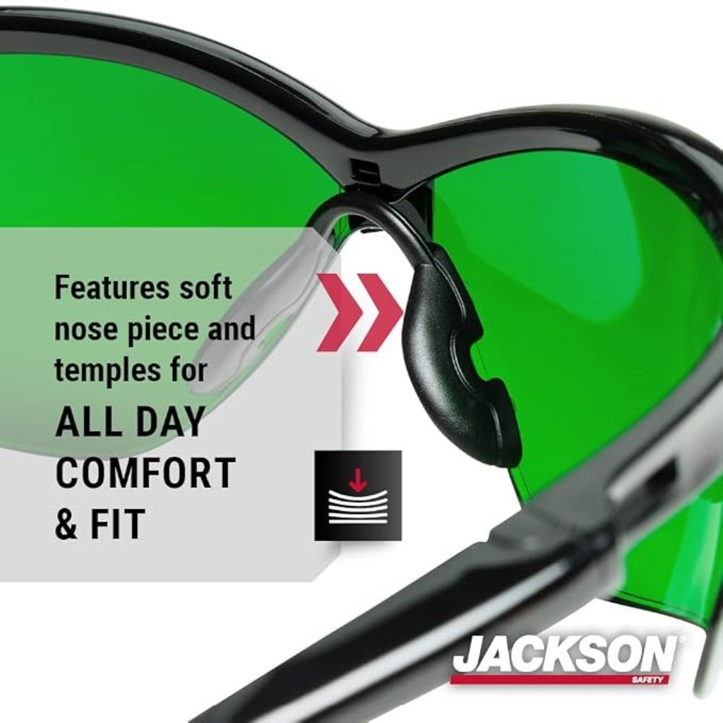 Jackson Safety 50008 SG Series Safety Glasses | IR Shade 3.0 Industrial Protective Eyewear