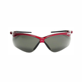 Jackson Safety 50016 SG Series Safety Glasses | Smoke Lens Red Frame