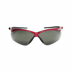 Jackson Safety 50016 SG Series Safety Glasses | Smoke Lens Red Frame