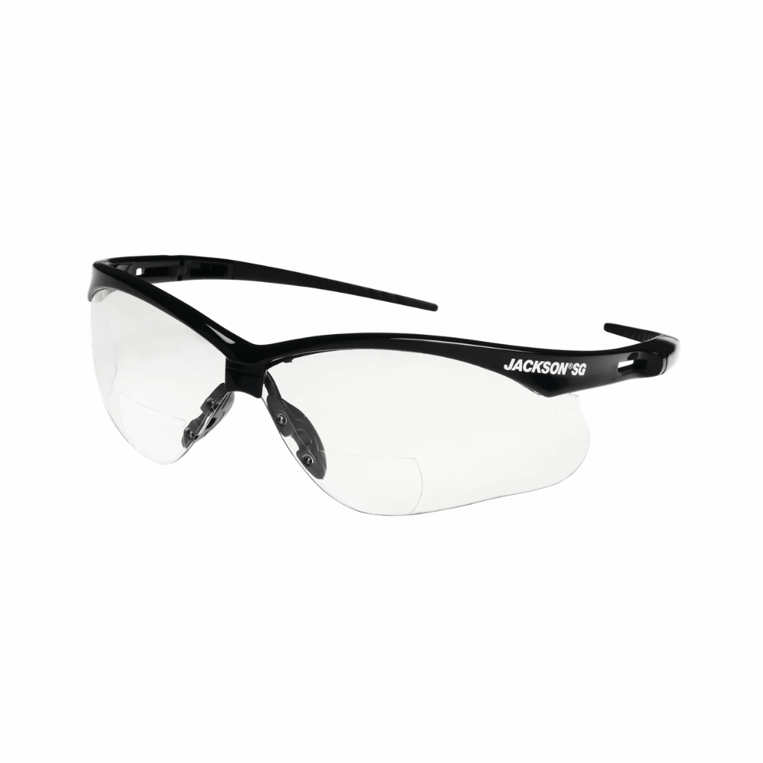 Jackson Safety 50041 SG Series Safety Glasses | +2.00 Reader Clear Lens