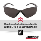 Jackson Safety SGf Series 50028 Safety Glasses | Smoke Lens Protective Eyewear