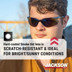Jackson Safety SGf Series 50028 Safety Glasses | Smoke Lens Protective Eyewear