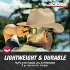 Jackson Safety Western Outlaw Full Brim Hard Hat | Cowboy-Style HDPE Safety Helmet