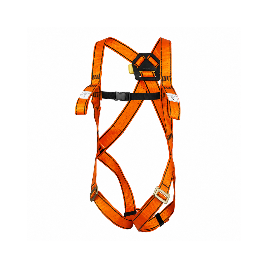 MSA 10149763 Superlight EN Full Body Safety Harness with 2.0 m Single-Leg Energy Absorbing Lanyard | Medium