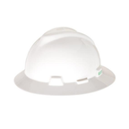MSA V-Gard Full Brim Safety Helmet with Fas-Trac III Ratchet Suspension | 475369