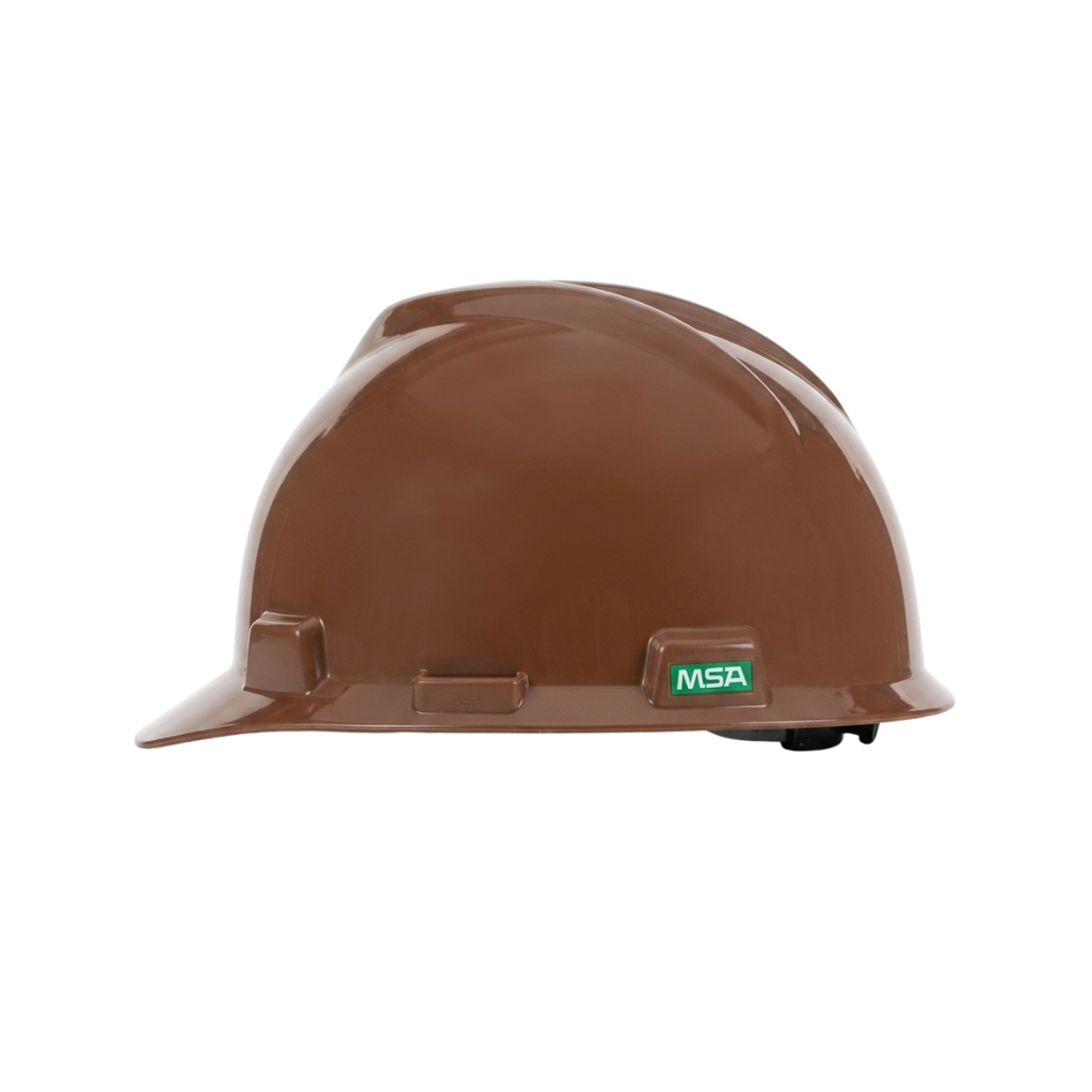 MSA V-Gard Safety Helmet Half Brim Shell | HDPE Cap Style Hard Hat