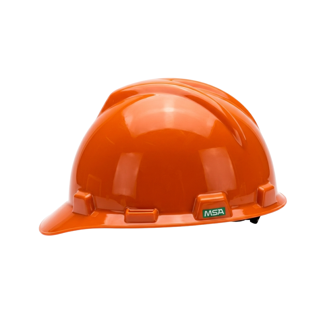 MSA V-Gard Safety Helmet Half Brim Shell | HDPE Cap Style Hard Hat