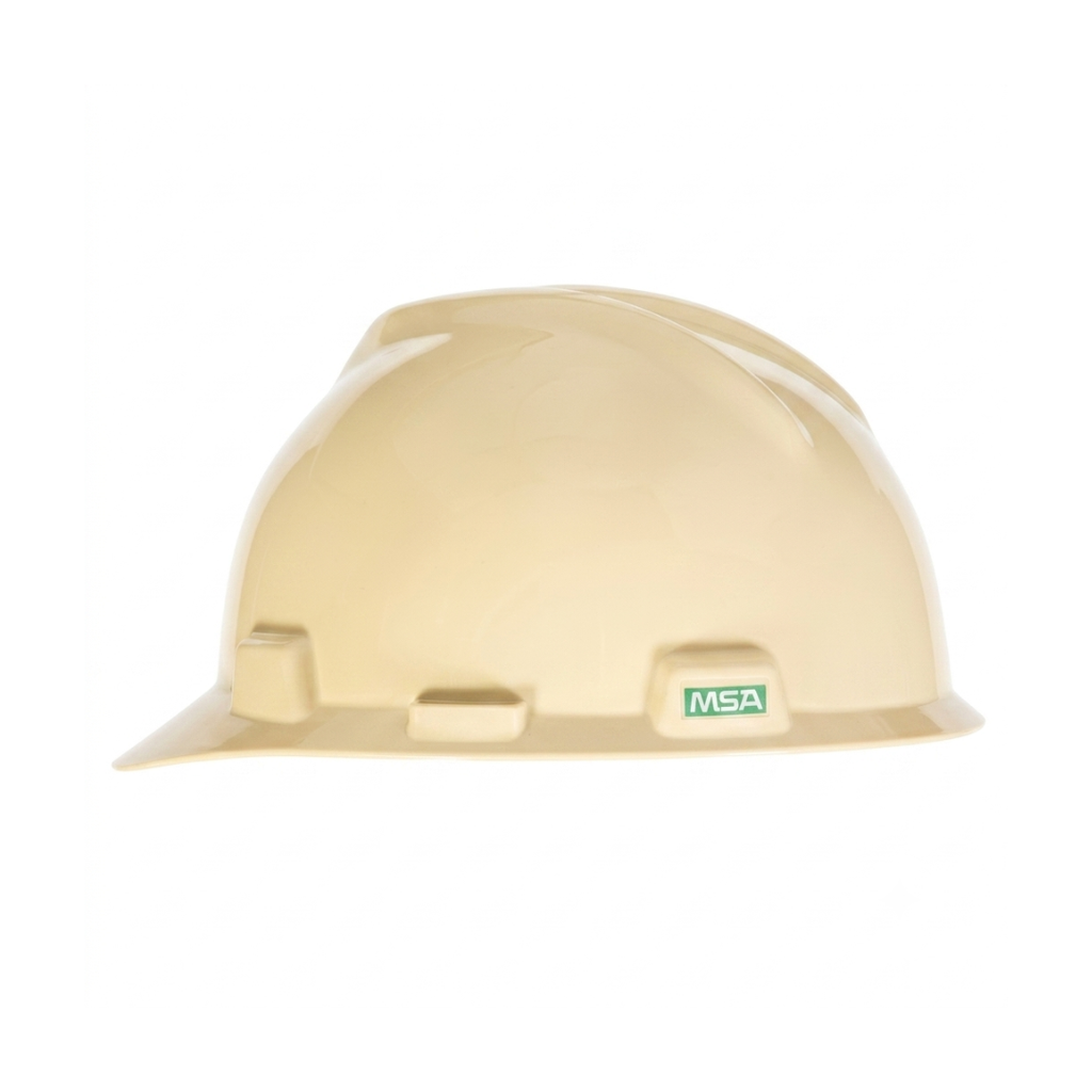 MSA V-Gard Safety Helmet Half Brim Shell | HDPE Cap Style Hard Hat